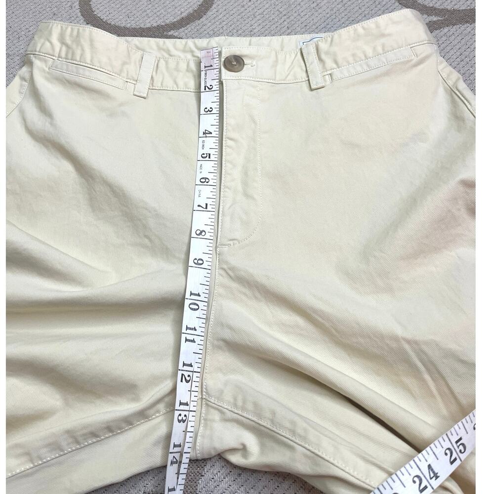 GAP High Rise Stride Ankle Pants Light Cream Straight Wide Leg Stretch, Size 14 - Picture 3 of 11